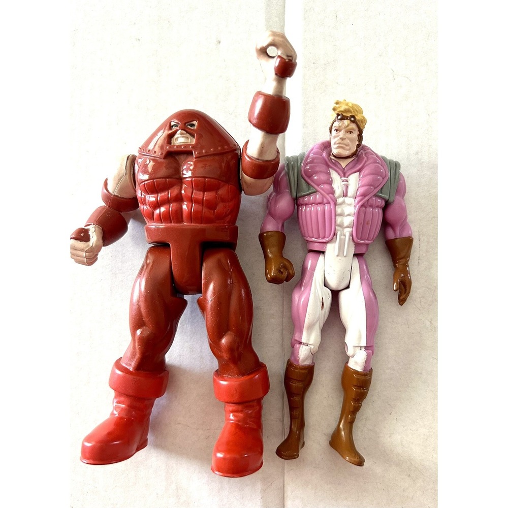 Vintage ToyBiz Marvel 1991 Juggernaut & 1993 Cannonball Figures (H4)